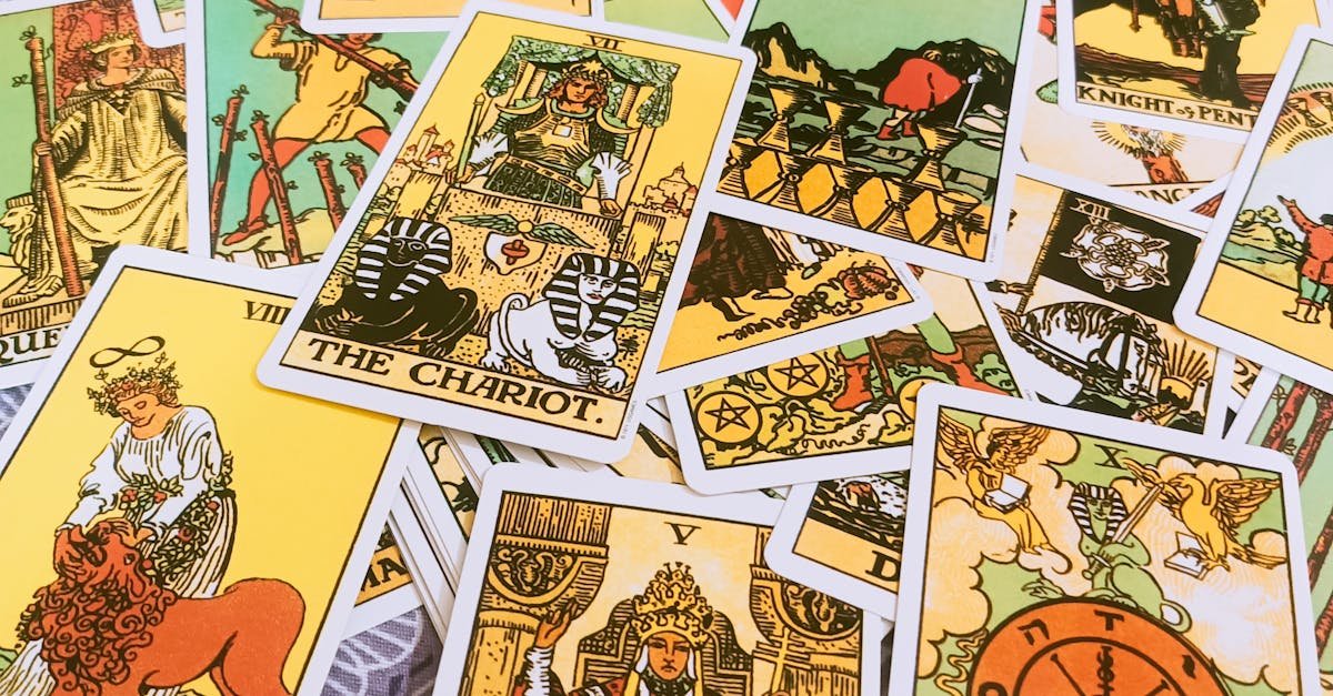 A colorful spread of various tarot cards perfect for divination and spiritual guidance.