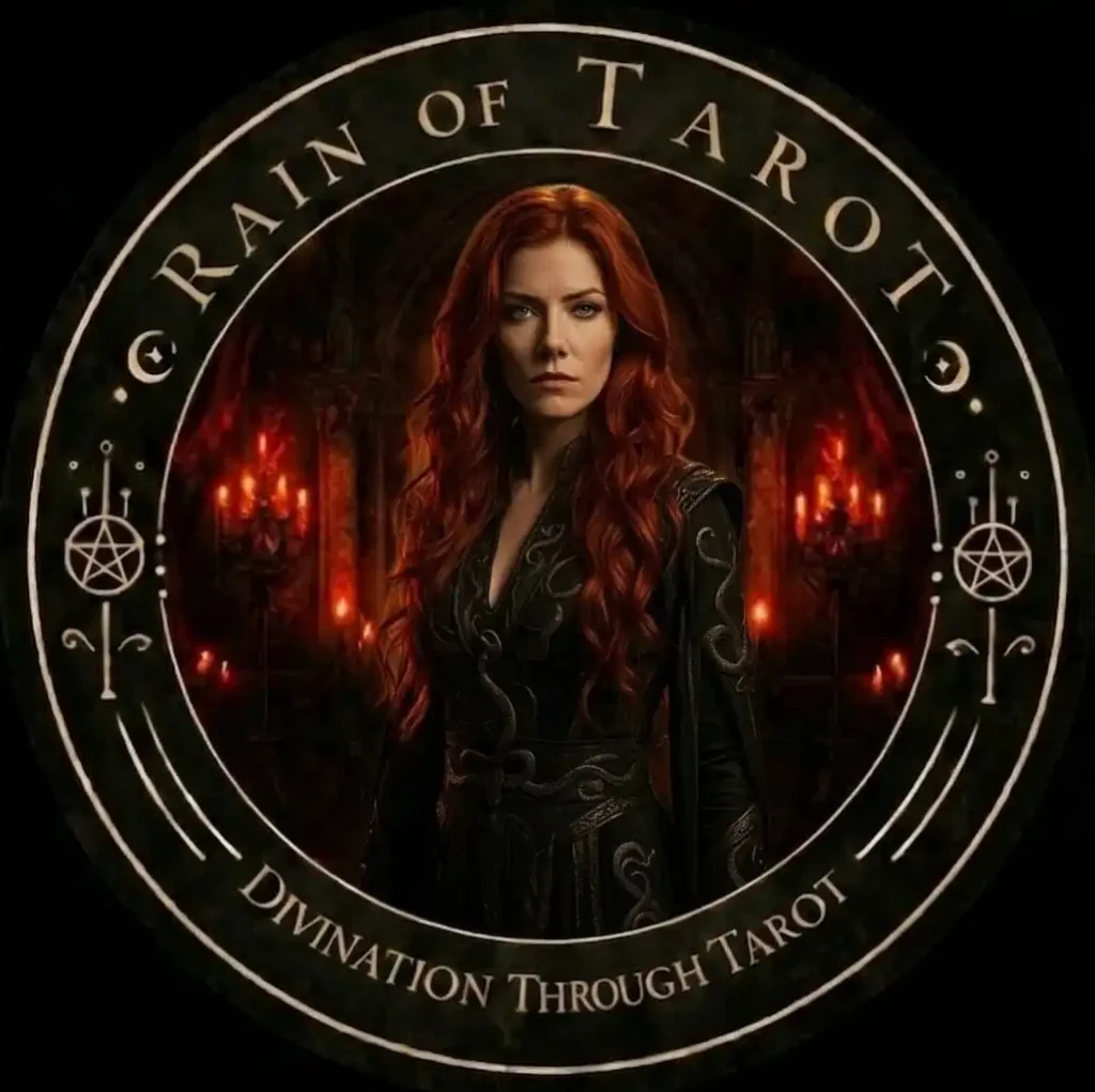 Rain of Tarot Logo Certified Tarot Readings by Rainie